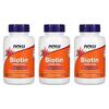 NOW Foods Biotine 5000mcg Capsules Végétales, 120 Comprimés - Lot de 3