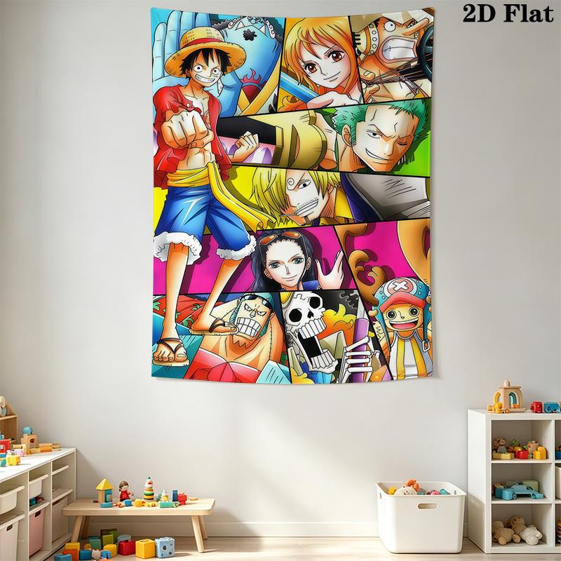 One Piece Adventure Begins Tapestry Background Cloth Wallmounted Background Wall Hanging Cloth Background Cloth Homestay Soft Decoration Tapestry