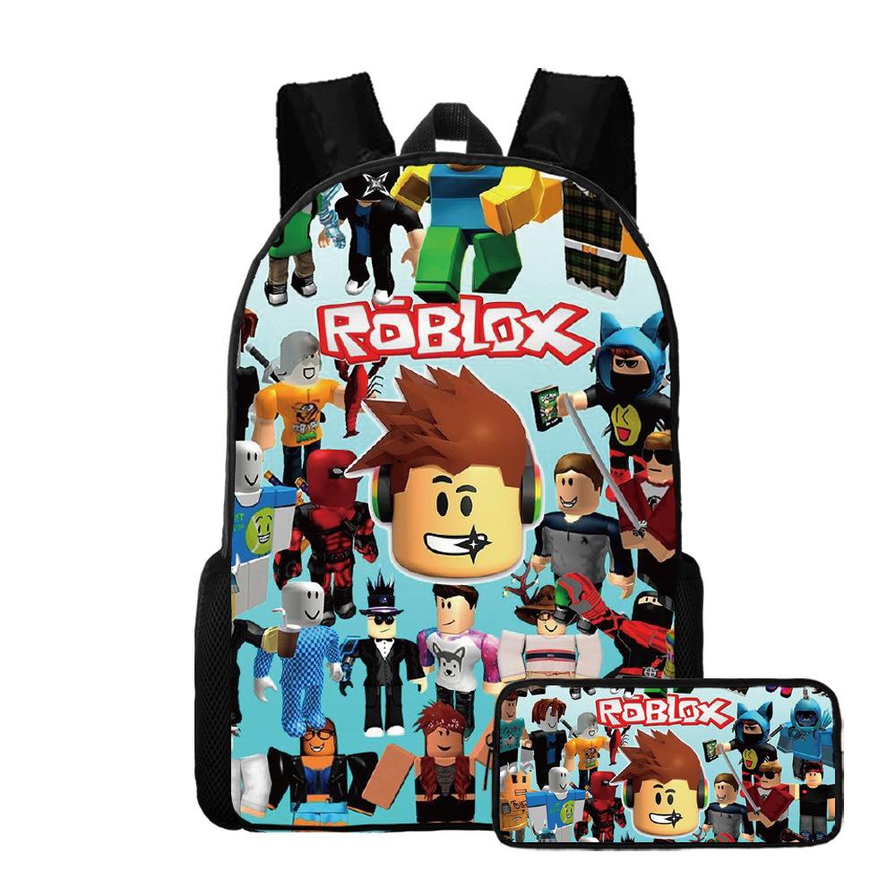 Roblox Two-Piece Set, Elementary And Middle School School Bag, Children S Backpack, Cartoon Animation Backpack. Two-piece backpack set