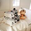 Tiger Creative Zebra Shaped Plush Toy Cushion Pp Cotton Kids Birthday Decor Gift