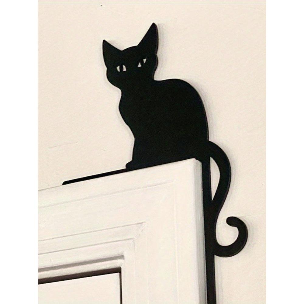 Black Metal Kitten Corner Protector for Doors Windows Switches Home Decor