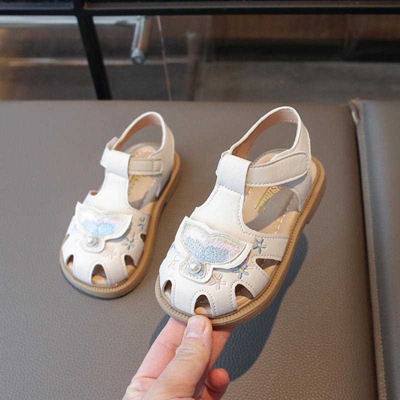 Summer kid shoes new fashion simple sandals exquisite versatile anti slip girl shoe casual exquisite soft soled princess shoe