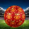 Manchester United F.C Print Size 5 Soccer Ball, PU Wear Resistant Football for Match Training and Daily Practice, Birthday Gift for Soccer Fans