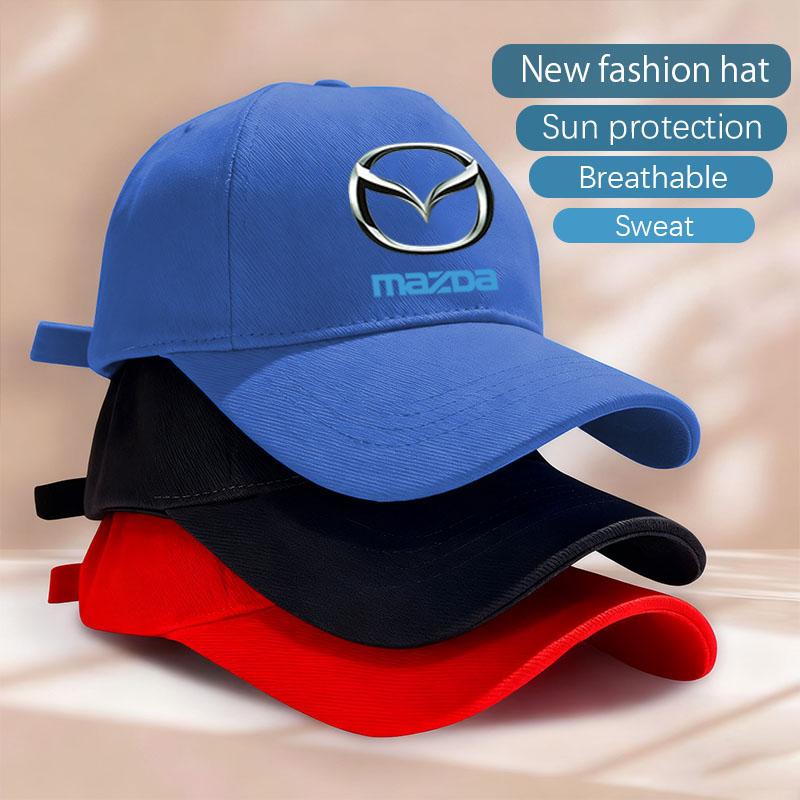 Modische Hip Hop Baseballkappe Outdoor-Sonnenhüte Sport-Freizeitkappen für Mazda M3 M6 MP Skyactiv Axela Atenza Biante BT-50 CX-30
