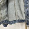 Denim Jacket for Women's Spring Autumn Heavy Industry Beading Jeans Coat Fashion O-neck Short Outerwear Female
