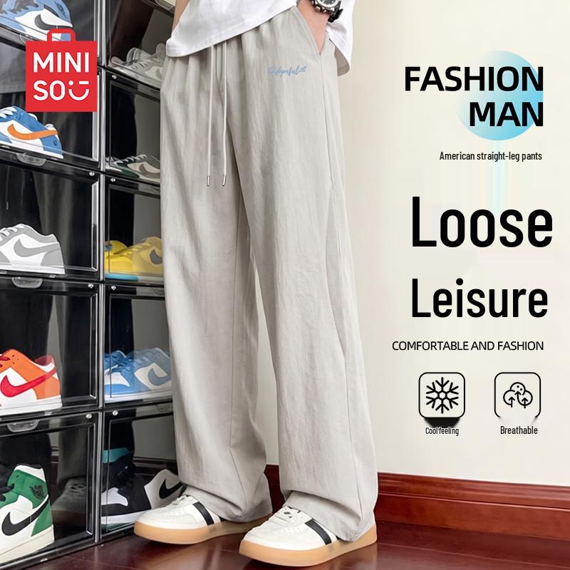 MINISO Men s Summer Outdoor Casual Straight-Leg Pants 2XL