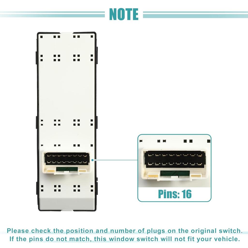 ACROPIX Power Window Switch 1 AUTO Down Window Control Switch Fit for Hyundai Elantra Move 2012-2016 with Removal Tool No.93570-3X000 - Pack of 1