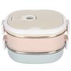 1 Tier/2 Tier/3 Tier Stackable Bento Box Round Shape Thermal Food Container  For Office