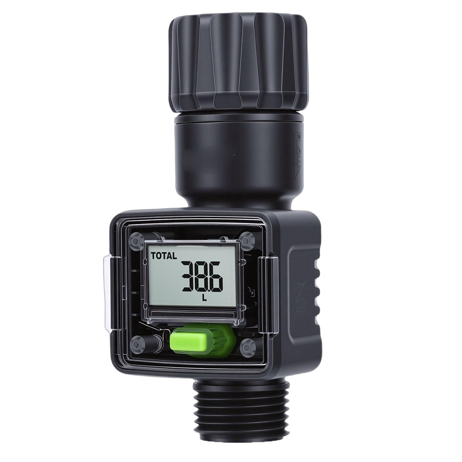

Digital Waterflow Meter Garden Hose Real Time Tracking Smart Water Meter for Outdoor Plants Watering