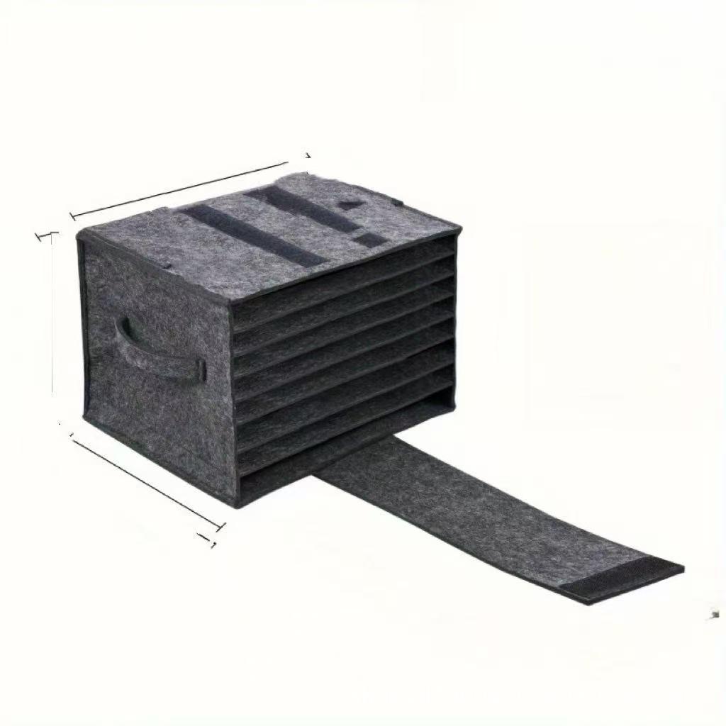 

Felt Storage Organizer for Kitchen Utensils, Plates, Cups, and Picnic Supplies