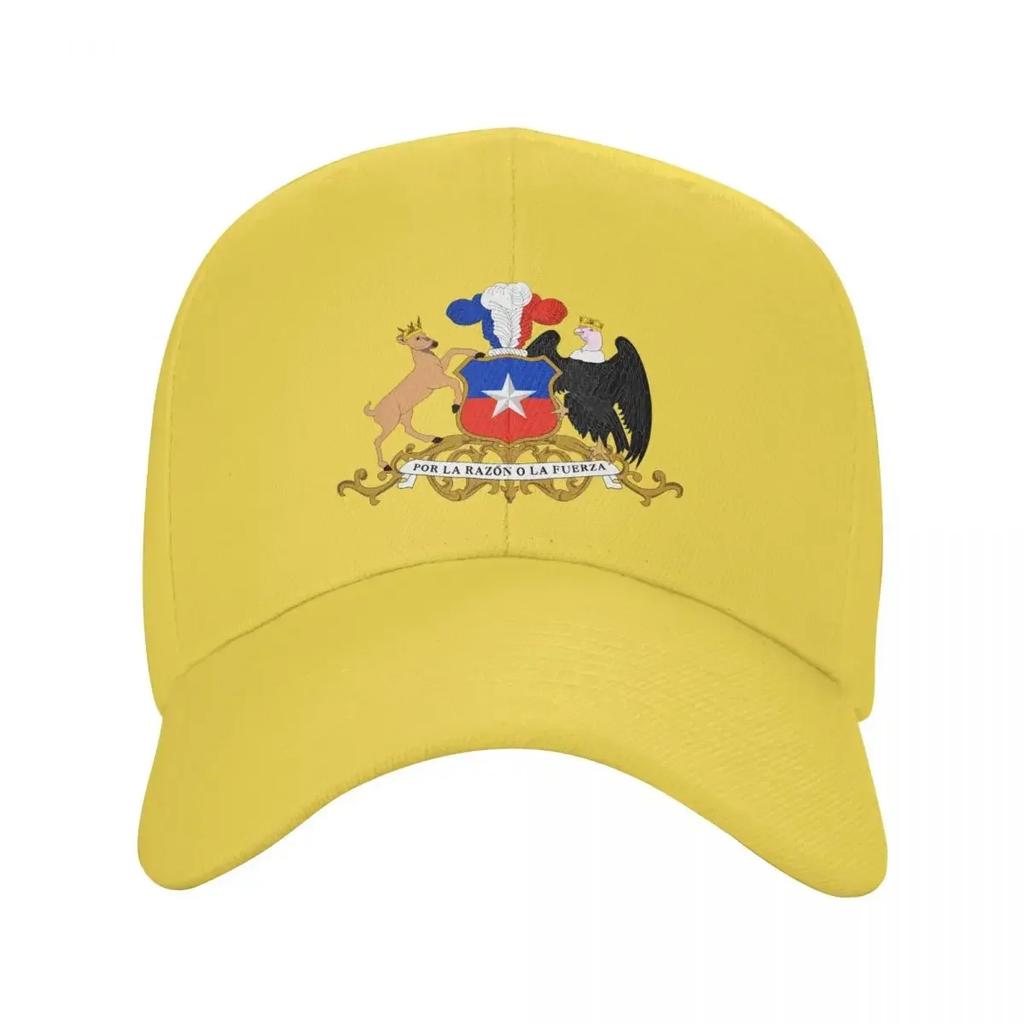 Personalized Coat Of Arms Of Chile Baseball Cap Sun Protection Unisex Womens Adjustable Chilean Flag Dad Hat Spring Snapback