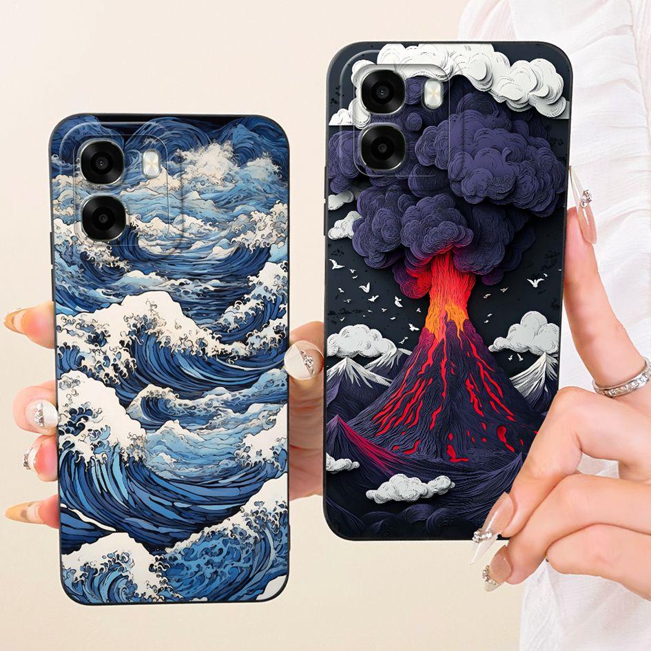 For OPPO A6t 2026 Case CPH2853 Cute Cartoon Rabbit Cat Shockproof Silicone Back Cover For OPPO A6x A6t Pro 4G A6c OPPOA6 5G Capa