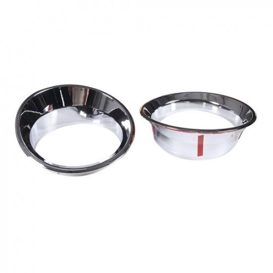 Front Bumper Fog Light Lamp Chrome Cover Trim For Hummer H3 SUV SUT 2003-2009