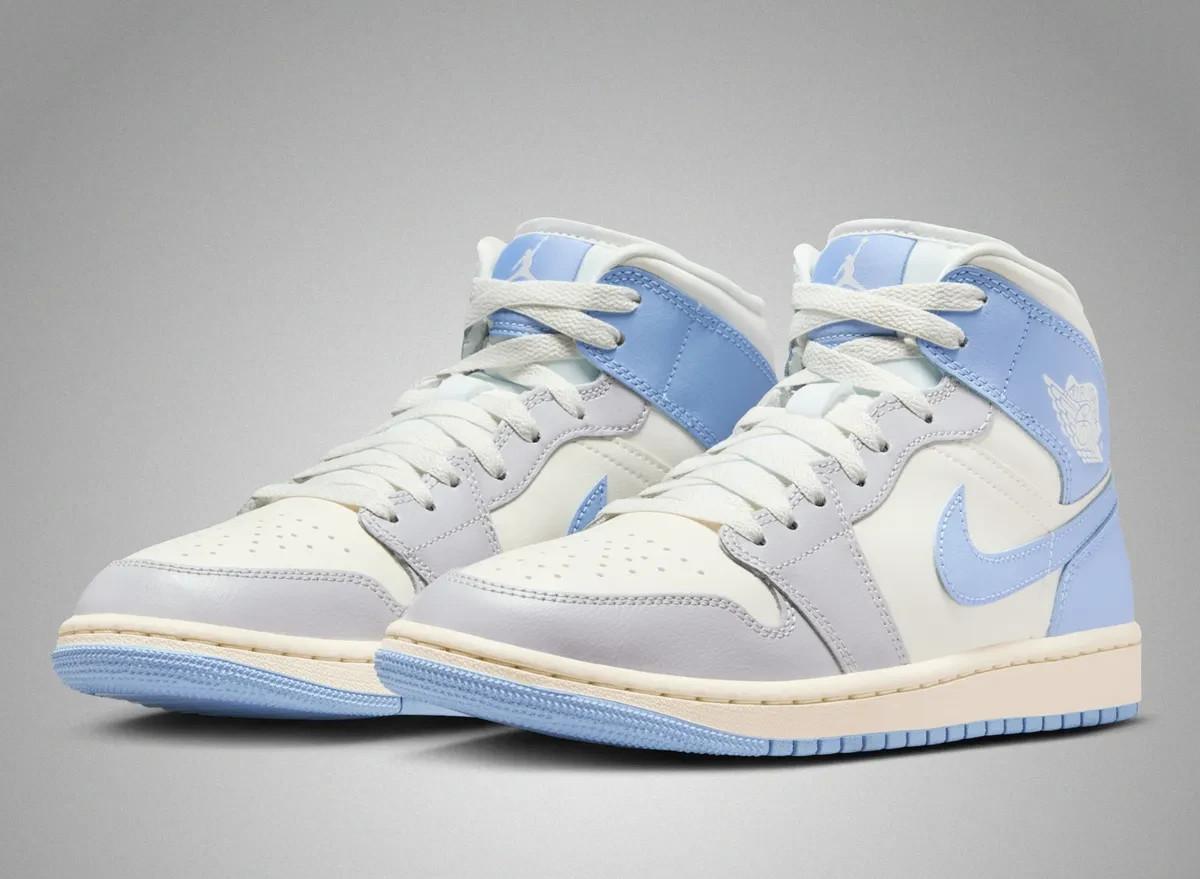BQ6472-402 Nike Air Jordan 1 Mid Психический Синий (Женский) 5.5W