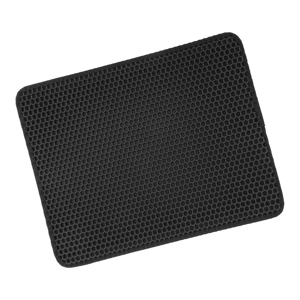 Double Layer Cat Litter Trapping Mat AntiSlip Pet Urine Proof Scatter Control Pad(M )