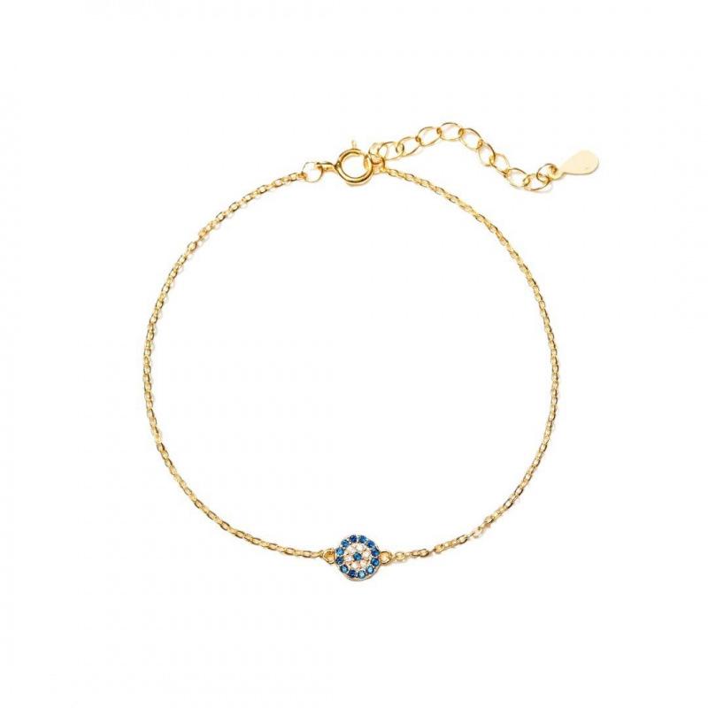 Blue Evil Eye Charm Bracelet: Retro Exquisite Jewelry In Japanese and Korean Style - Perfect Tourist Souvenir