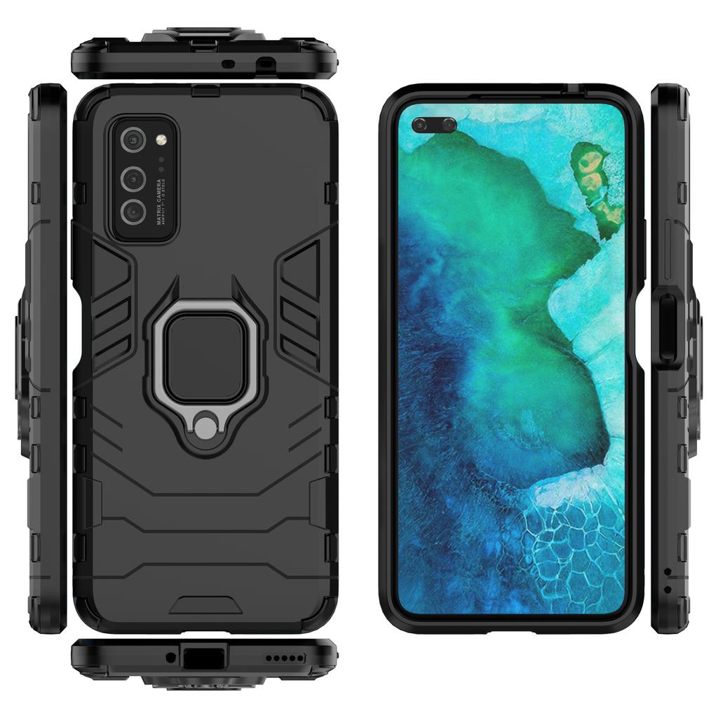 Nárazuvzdorné pouzdro Armor pro Honor Play 9A 8A 6T 5T 4 4T 3 3E Lite V40 V30 V20 V10 Pro 4G 5G Nárazník Kovový Kroužek Stojan Zadní Kryt