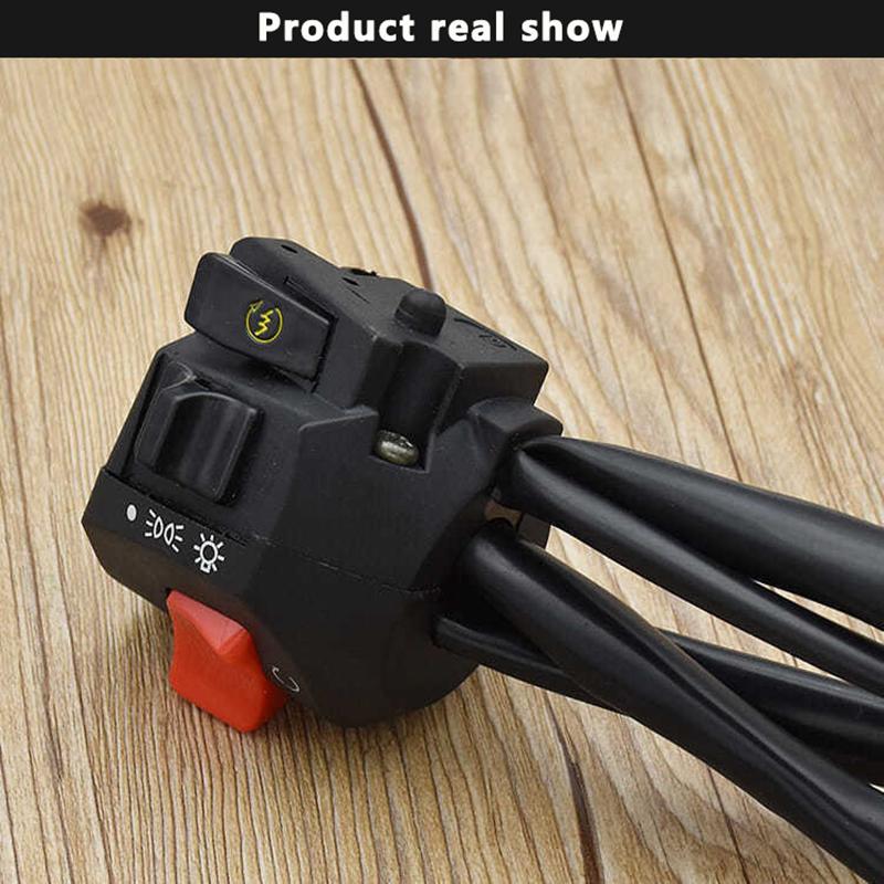 Motorcycle Handlebar Switch Control Waterproof Motorcycle Horn Turn Signal Headlight Control Switch For Motorcycle Motor