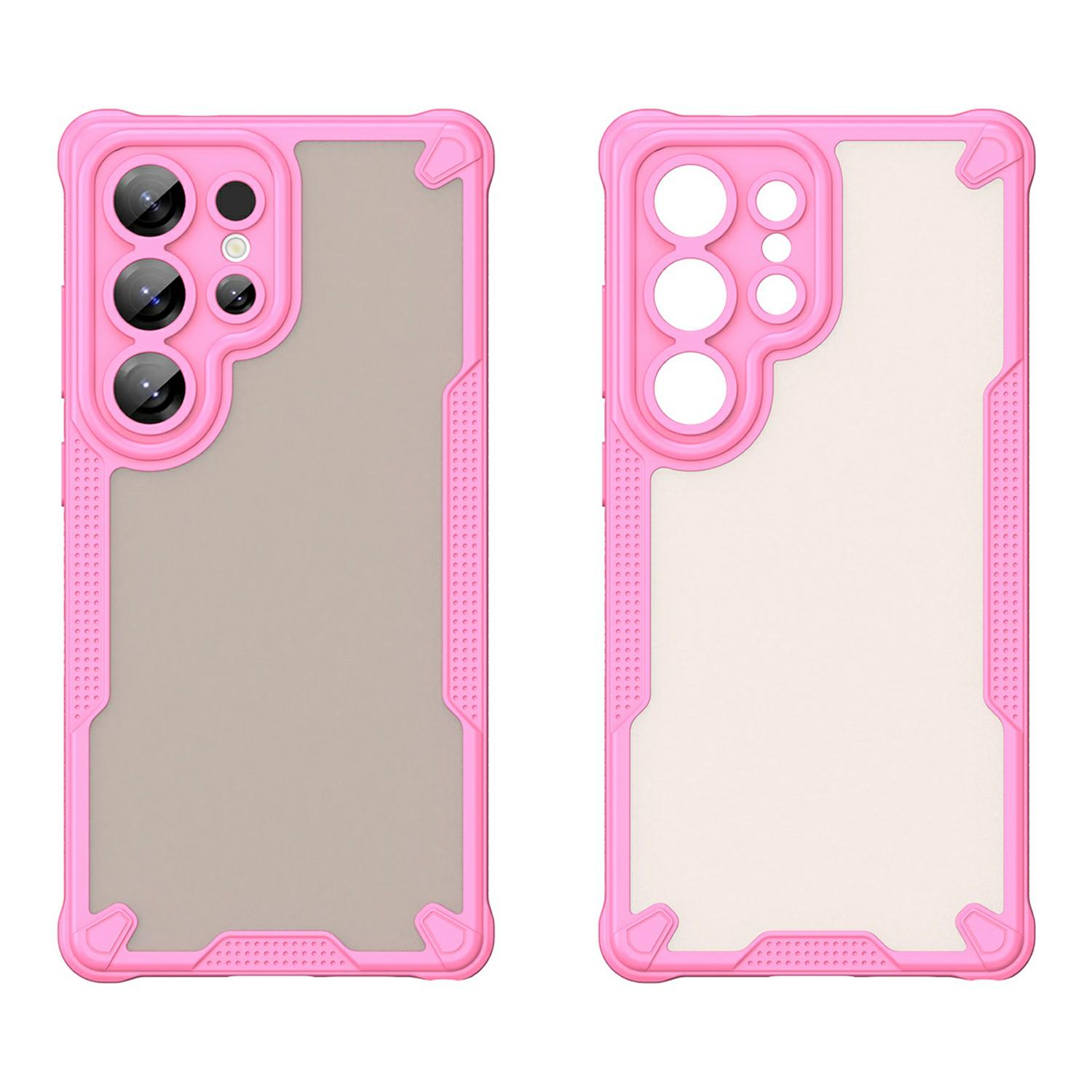 

For Samsung Galaxy S25 Ultra Case PC+TPU Frosted Phone Back Cover Purple