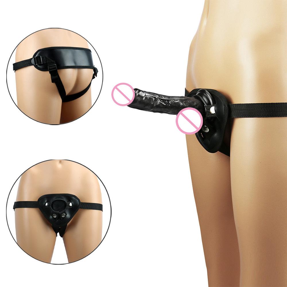 4-ring Wearing Pants Female Products Pull-up Pants Fake Penis Female Manual Masturbator