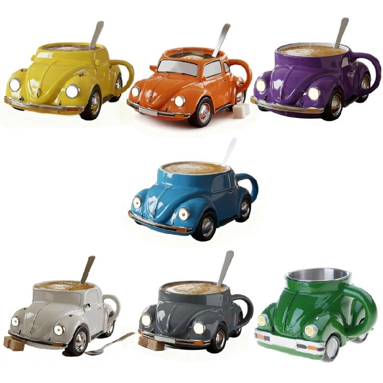 Elegant Resin Coffee Mug Smooth Interior Easy Hand Wash Stainless Steel Thermal Layer Office Home Essential