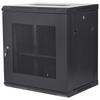 12U Wall Mount Network Server Cabinet, 15.5'' Deep, Server Rack Cabinet Enclosure, 200 lbs Max. Ground-mounted Load Capacity, with Locking Door Side