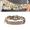 2000s Faux Furs Leopard Pattern Waist Belt Adjustable Waistband For Women And Teens Fashion Waist Decoration Accessory