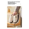 Cotton Slippers for Women, Autumn and Winter, Indoor, Anti Slip, Household, Couple, Woolen Slippers for Men, Winter Cotton Shoes