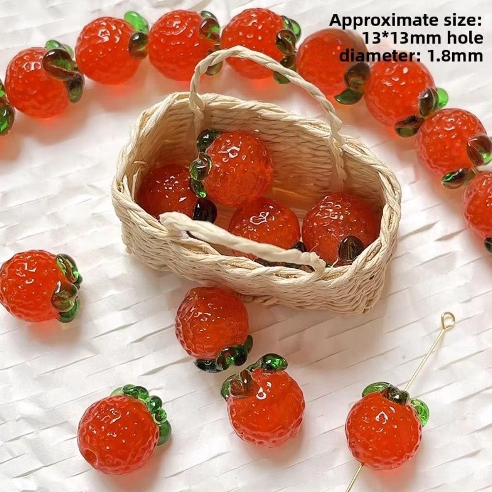 New Beads Shape Glass Beads Glass Material Handmade DIY Jewelry Interest Design Creative Fashionable Accessories