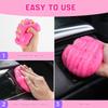 2 Pack Car Cleaning Gel, Pink Car Cleaning Putty, Universal Auto Detailing Tools Car Slime For Air Vent, Dashboard And Keyboard, Auto Accessories For