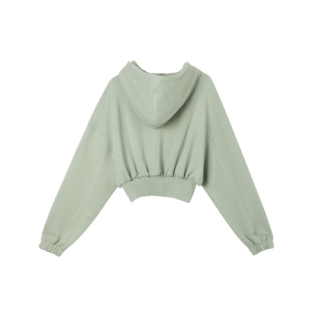 New Nike Sportswear Women's Oversized Cropped French Terry Pullover Hoodie FV7778-370