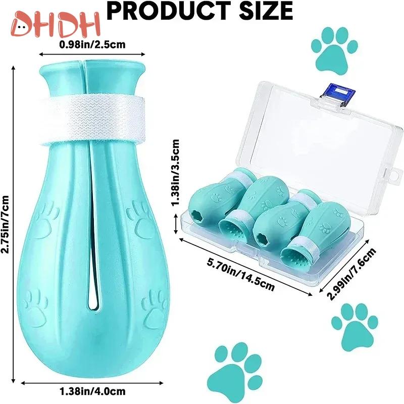 Cat Claw Protector Bath Anti-Scratch Cat Shoes For Cat Adjustable Pet Bath Wash Boots Cat Paw Nail Cover Pet Grooming Bath Tools