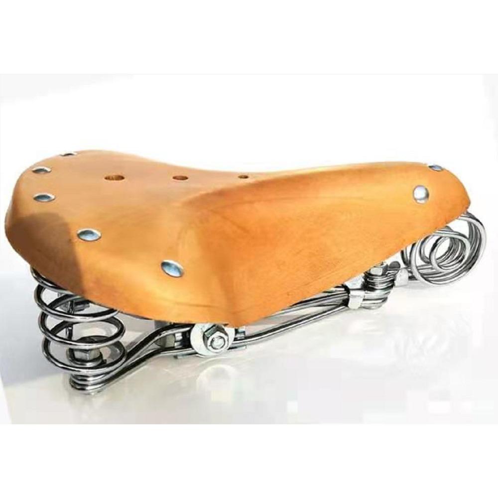 

Велосипедная подушка сиденья из коровьей кожи, седло для горного велосипеда в стиле ретро, езда на слоне, пружина, натуральная коровья кожа, оборудование, старая подушка сиденья one size fits all оранжевый