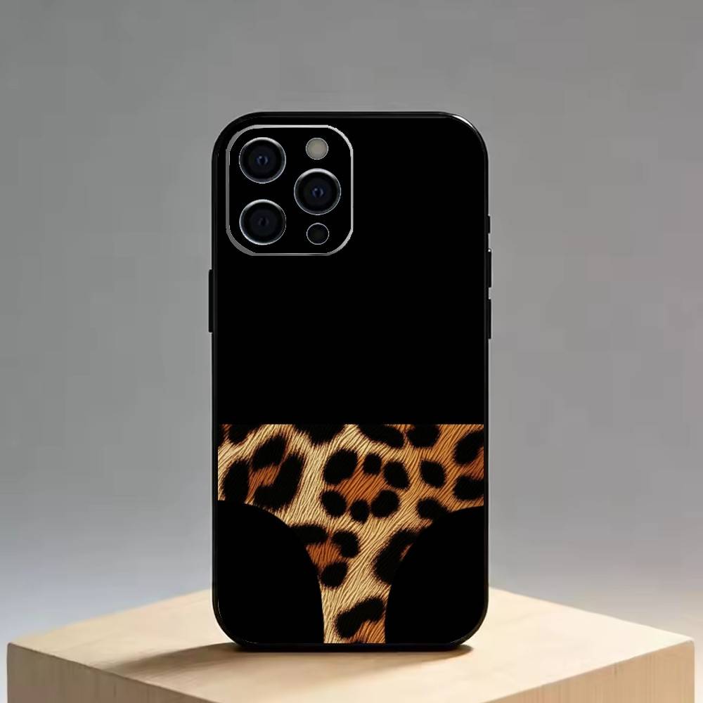 Funny leopard print underwear   Phone Case Silicone Soft For IPhone 17 16 15 14 13 12 11 X XR Plus Pro Max Plus