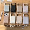 Crossbody Ring Holder Magnetic Wallet Leather Case For iPhone 17 Pro Max 16 Plus 15 Plus 14 13 12 11 Long Lanyard Pocket Cover