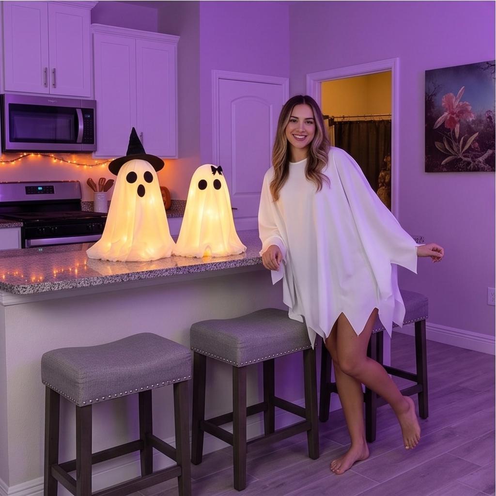 Decorațiuni de Halloween Ornamente din Plasă, Recuzită pentru Decorarea Interioară de Halloween