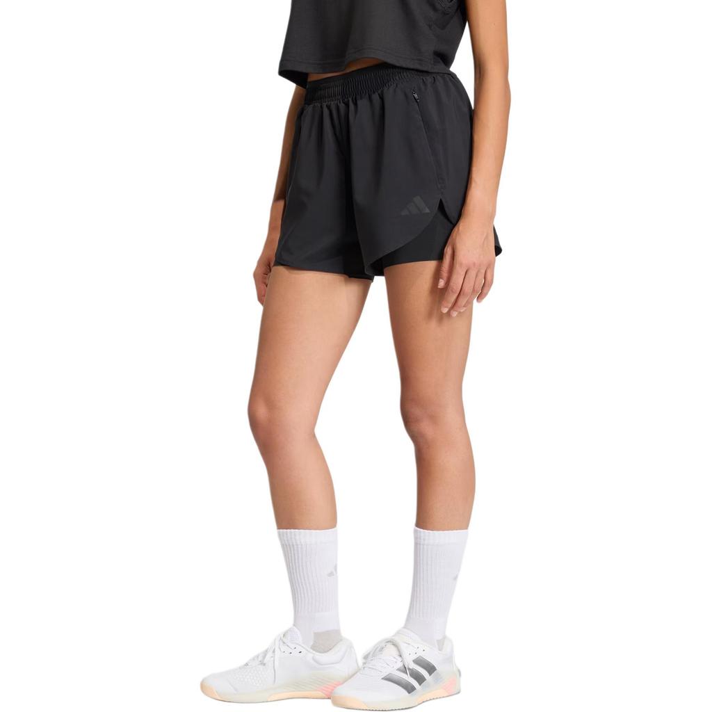 adidas D4T Workout Go To 2In1 Shorts High Waist Moisture Wicking Sports Shorts Women Shorts KE7399