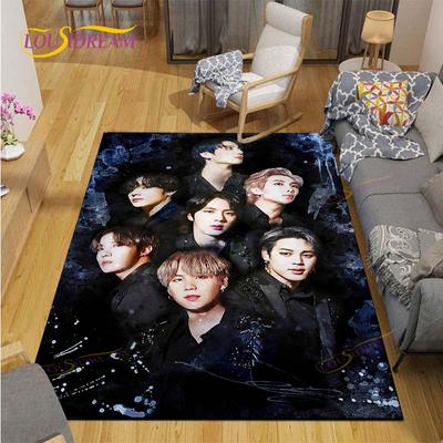 Kpop Bangtan Boys Dywan BTS Dywan Salon Herbata Tabeli Maty Sypialni Dywan Zmywalne Maty Podłogowe Obszar Gospodarstwa Domowego Mata Prezent