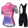 Women's Cycling Suit, Summer Short-sleeved Cycling Jersey, Tour De France Breathable Mountain Bike Suit Set