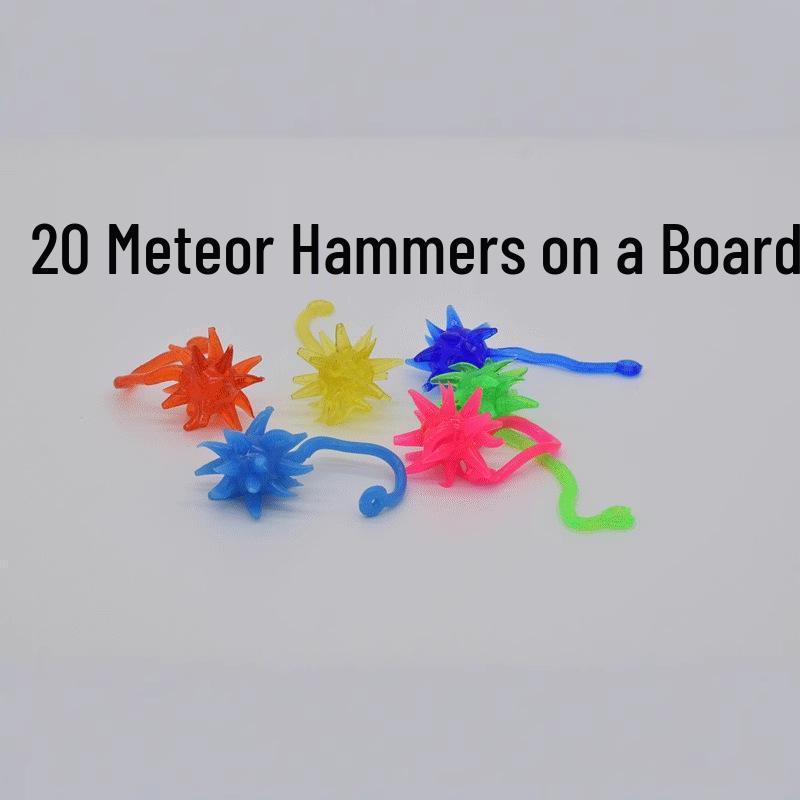 Child s Elastic Meteor Hammer Pegboard Toy 20 Pieces per Board