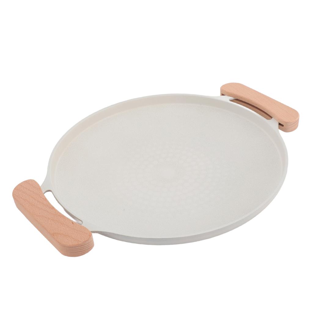 Korean BBQ Grill Pan Anti Stick Versatile Aluminum Stovetop Grill Plate with Handles for Indoor
