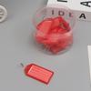 50Pcs Key Tags Bright Colors Plastic Waterproof Writable Hotel Key Organizer with Detachable Metal Rings Crack-resistant Key Labels Hotel Office Key