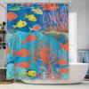Colorful Fish Coral Blue Waterproof Shower Curtain Home Decor Bathroom Accessory For Kids Bathrooms Adults 72X84In/183Cm X90Cm