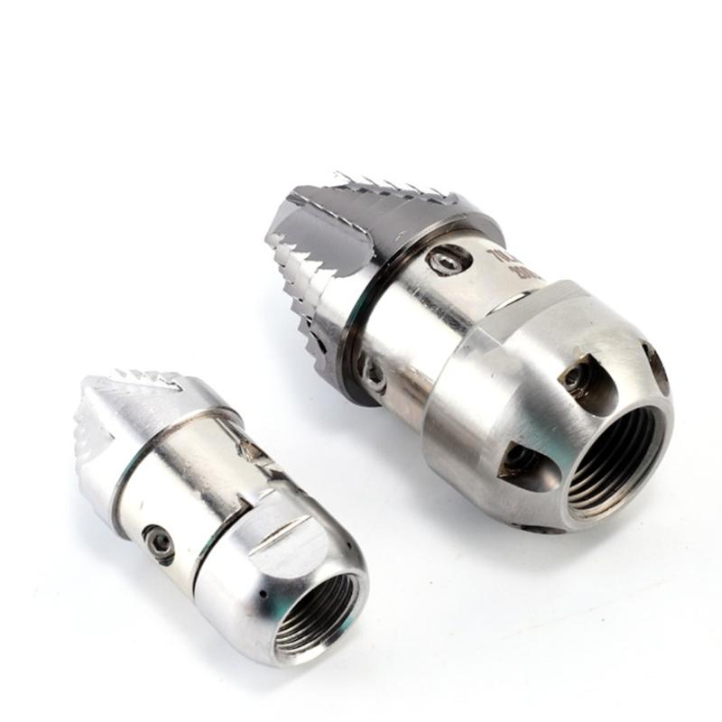 Highly-Pressure Rotary Sewer Jetting Nozzle G3/8 Thread 15L-70l/Mins Flow Option for High Efficiency Drain Cleaning
