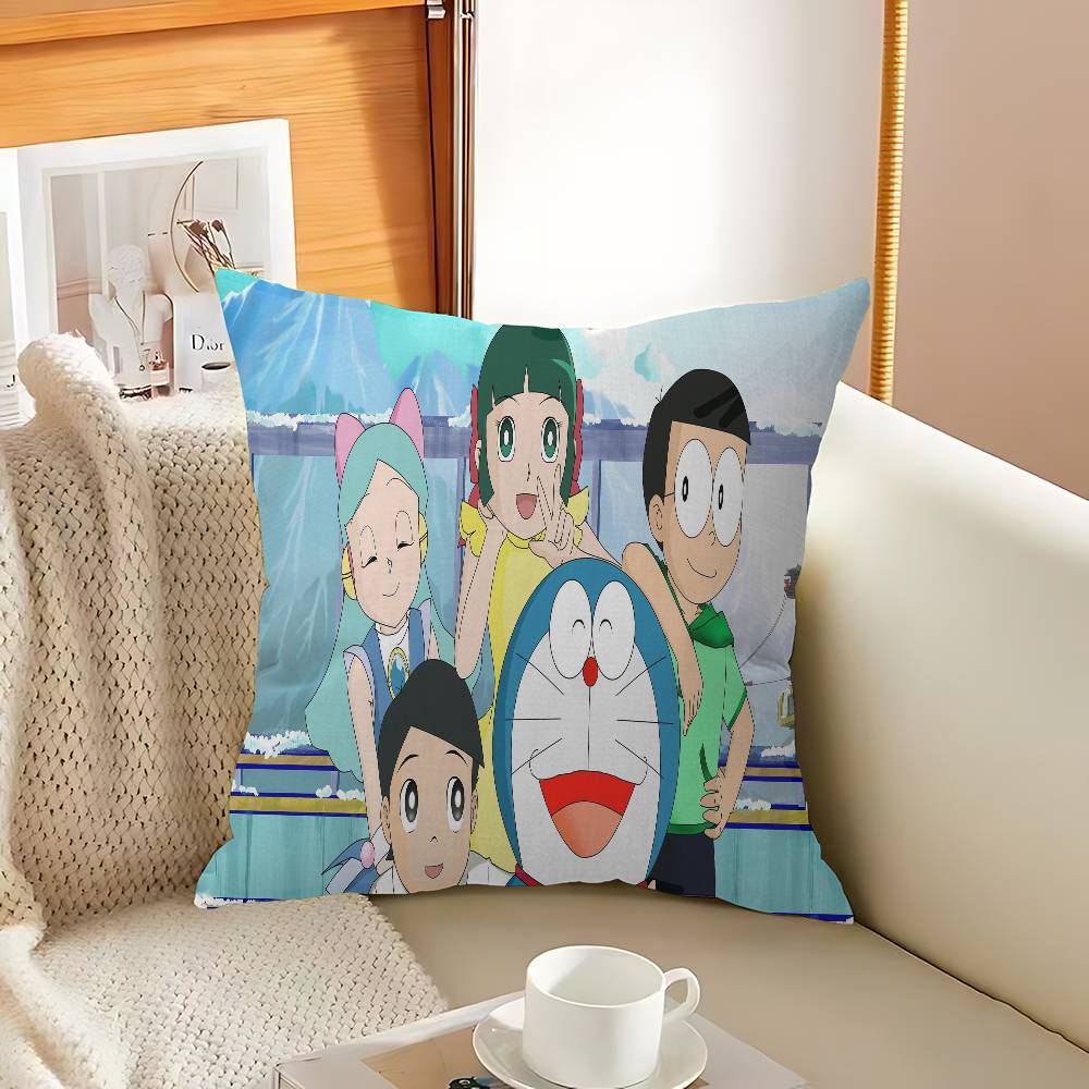 D-DoraemonS Cushion Cover Car Throw Pillow Case For Sofa Car Christmas Gift 40x40cm 45x45cm