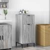Bathroom Cabinet with Storage Grey Sonoma 39.5 x 36 x 88 cm