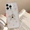 Bow Glitter Epoxy Mobile Phone Case For Iphone17Promax Stars Apple 16Plus Transparent 14 Women