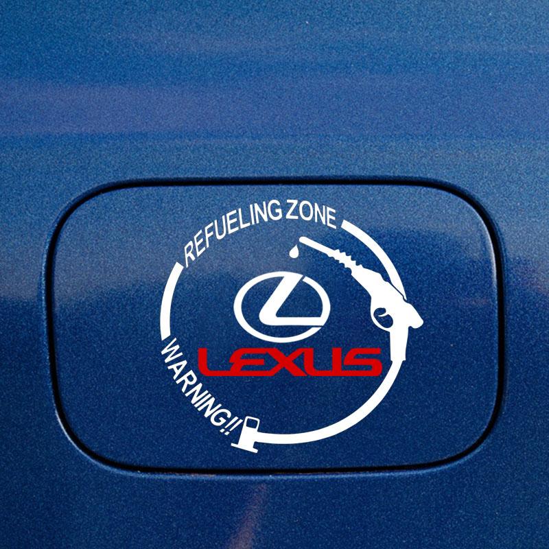 Car Badge Vinyl Reflective Fuel Tank Cap Stickers Decal Accessories For Lexus IS250 IS200 CT200h GS300 LS430 RX450h LX570 IS300 ES RX LS