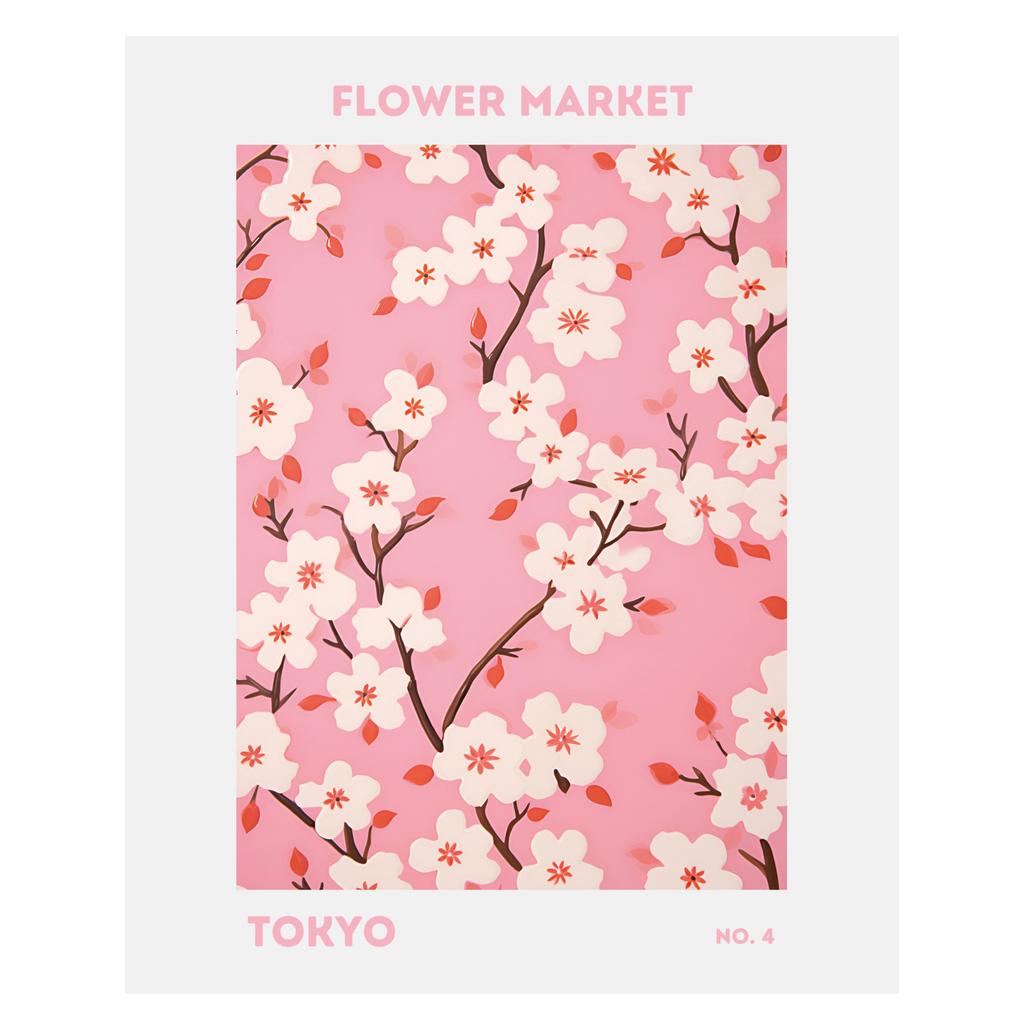 Jolly and Dash Flower Market Tokyo Print