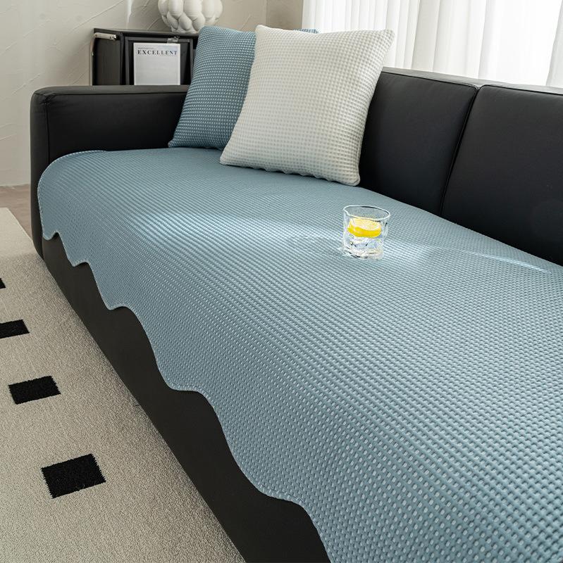 Cool Doudou Waffle Special-Shaped Sofa Cushion Summer Mat Cushion New Straight Ice Silk Sofa Cover
